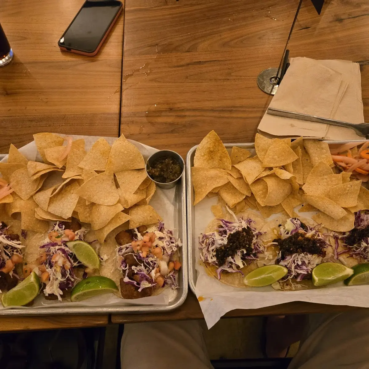 Shrimp Tacos and Fish Tacos