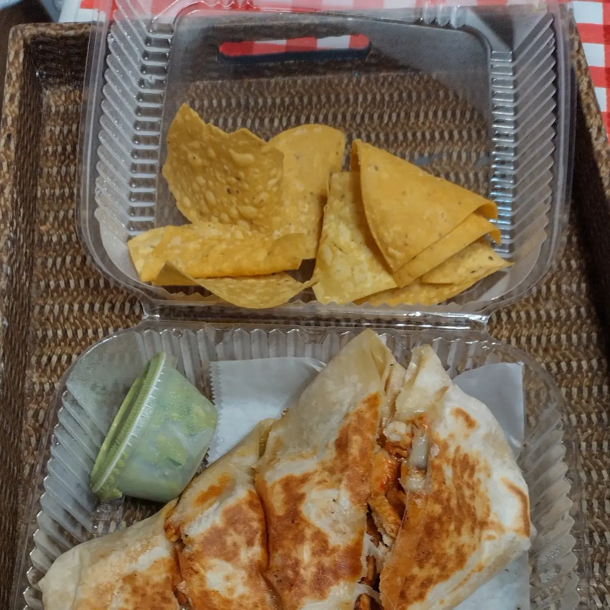 Chicken Quesadilla with Quac N Sour Cream