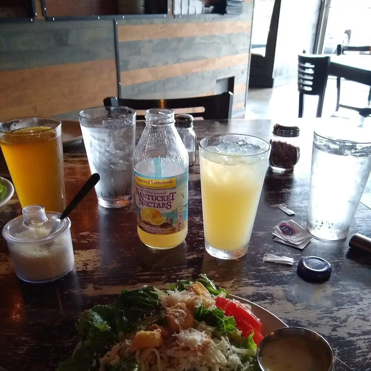 House Salad and a Really Bitter Lemonade