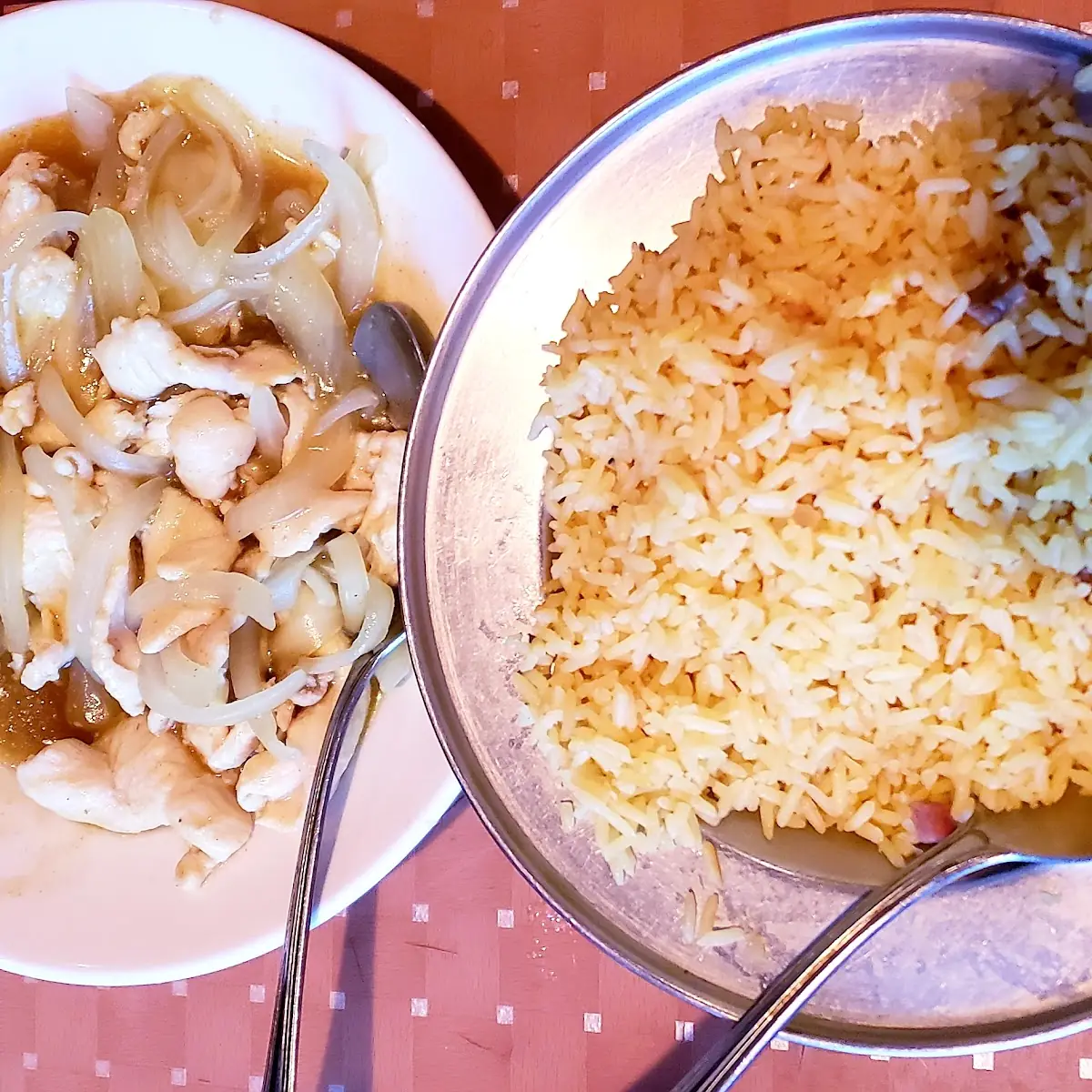 Moo Goo Gai Pan and Rice