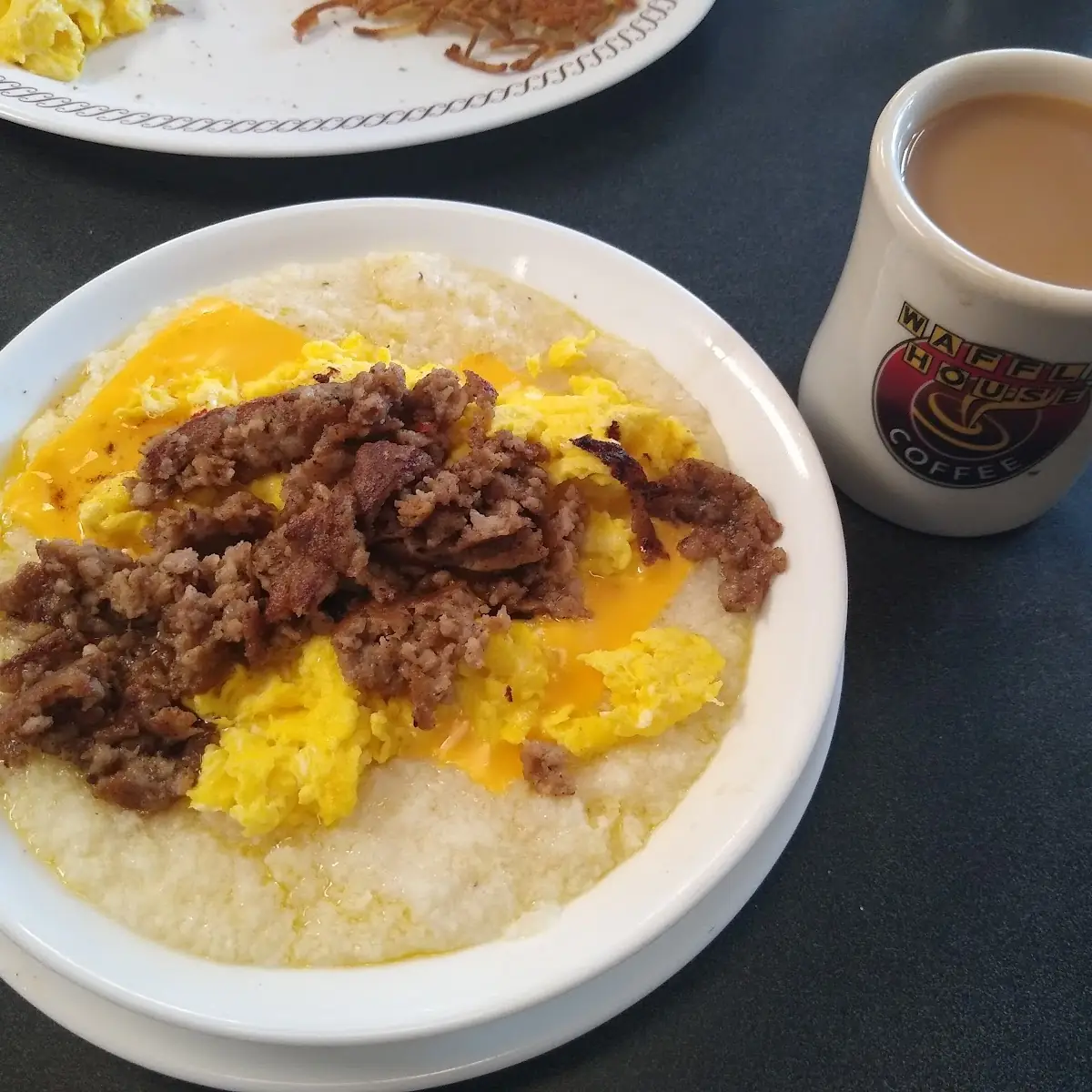 Sausage Egg & Cheese Grits Bowl