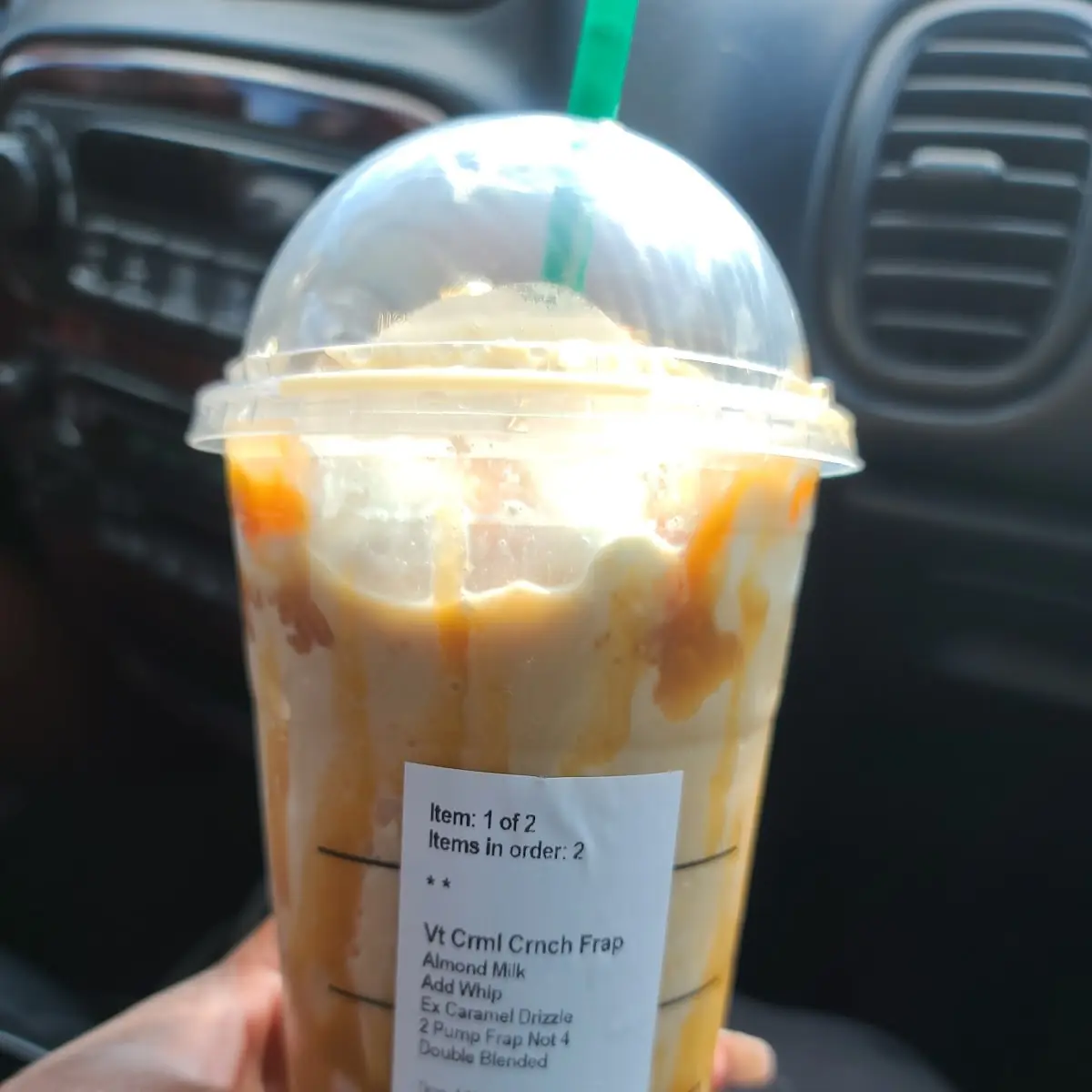 Caramel Crunch Frappuccino