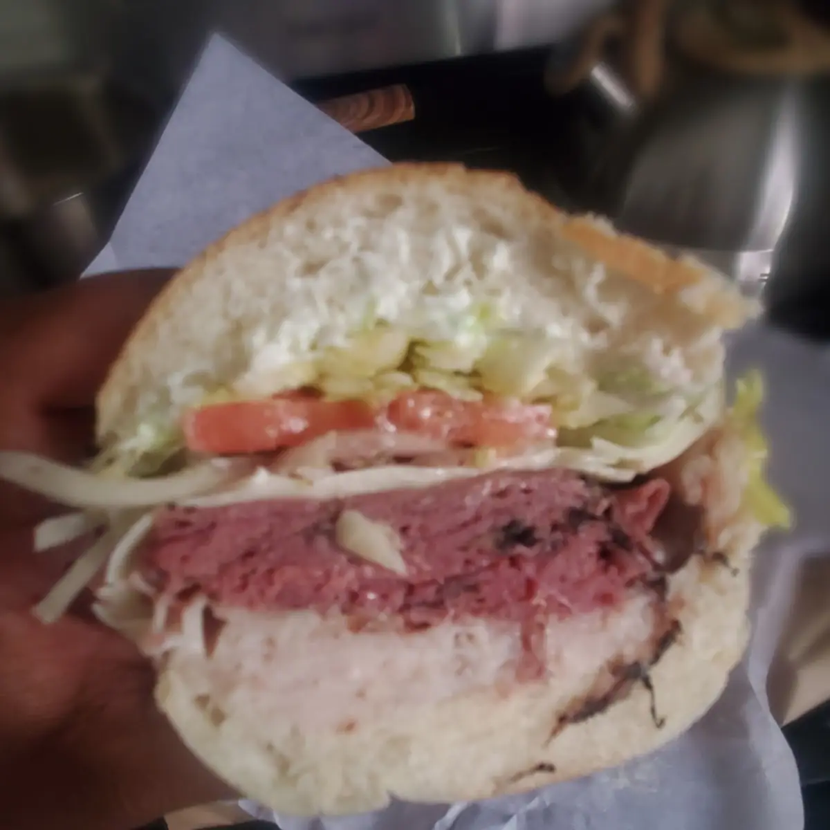 The Jr Roast Beef Turkey and Cheese