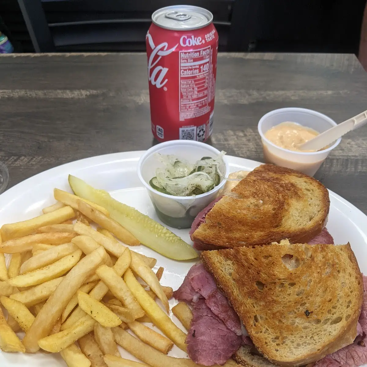 Grilled Reuben (Corned Beef) or Grilled Rachael (Pastrami)