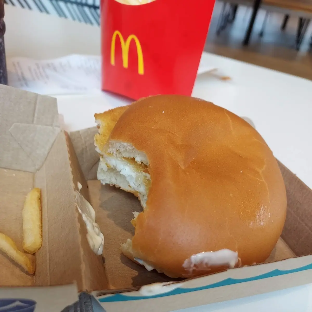 Fish Sandwich with Hair
