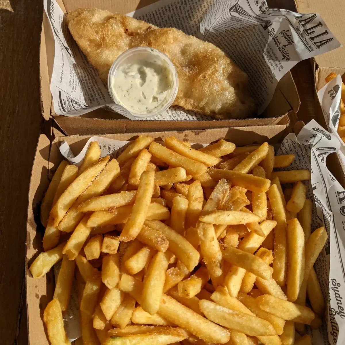 Gluten Free Battered Fish and Chips, East Bank Fish n Chips