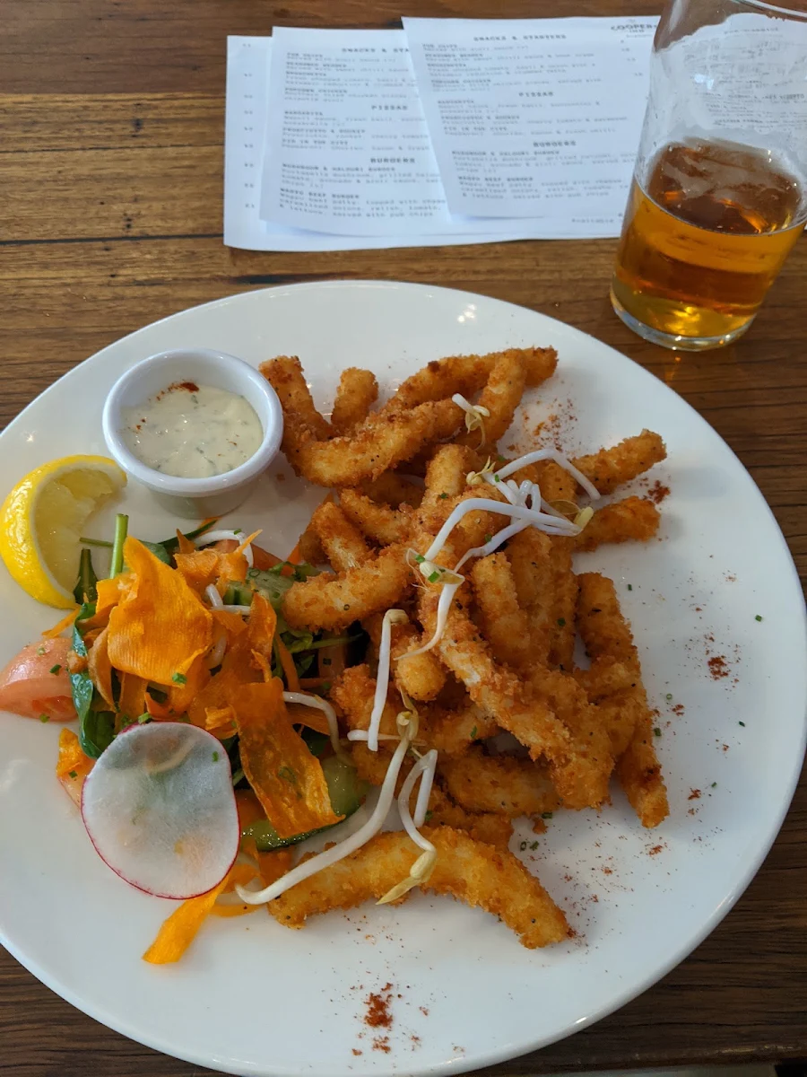 Panko Crumbed Calamari, The Coopers Inn