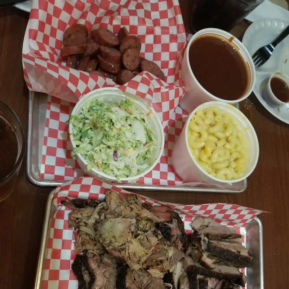 Spare Ribs with Potato Salad and Beans