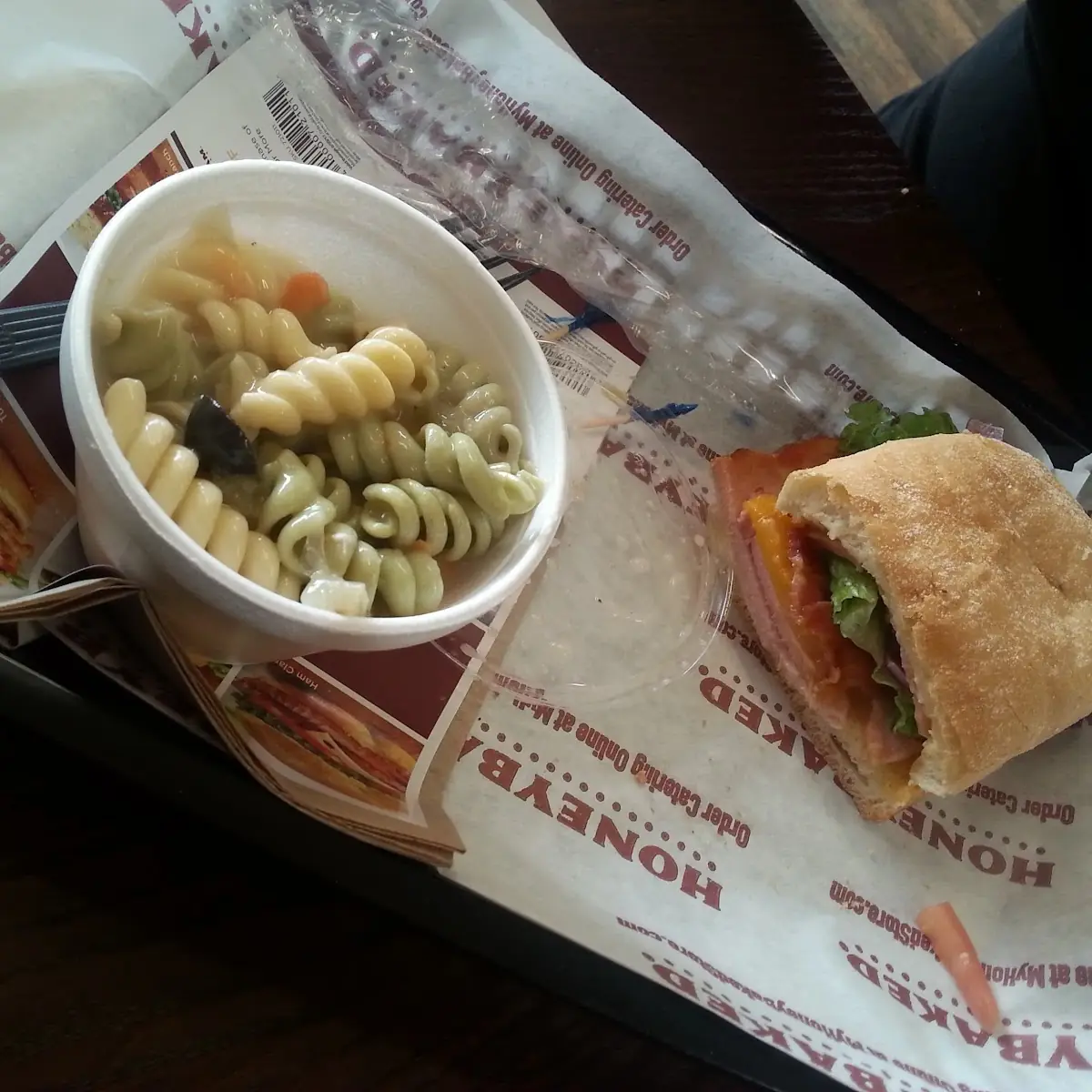 Pasta Salad and BBQ Stacker