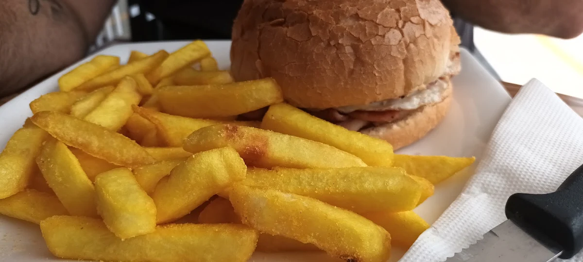 Beef Burger and Fries, Besties Takeaway