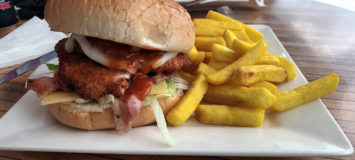Home Made Schnitzel Burger, Besties Takeaway