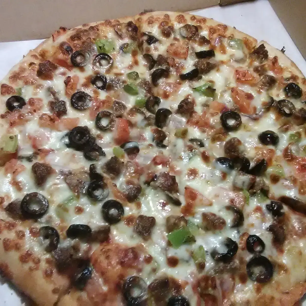 Veggie and Sausage Pizza