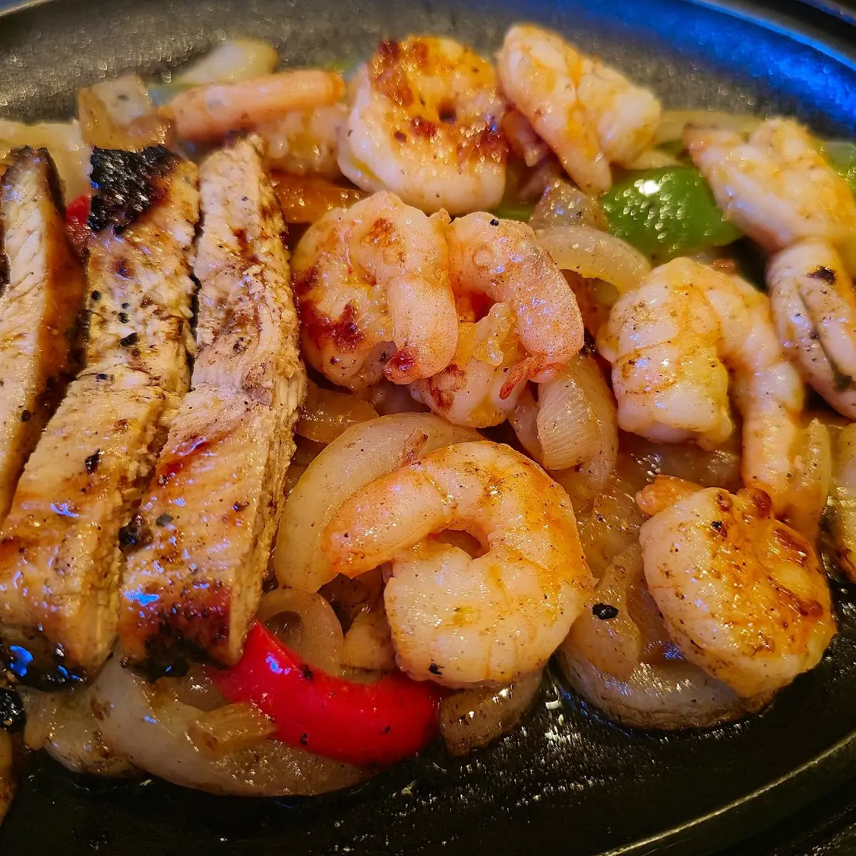 Shrimp and Chicken Fajitas