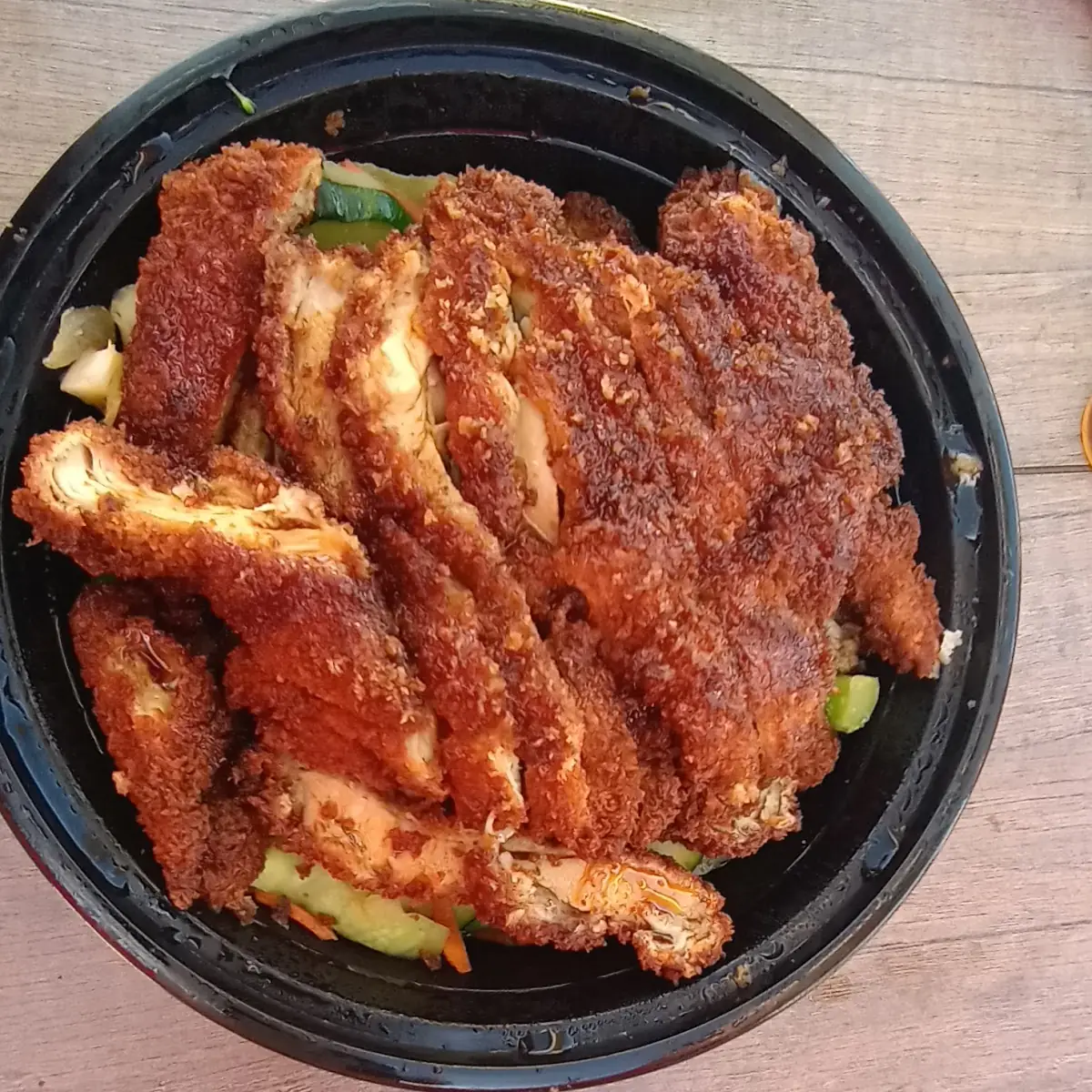 Katsu Chicken over Vegetables