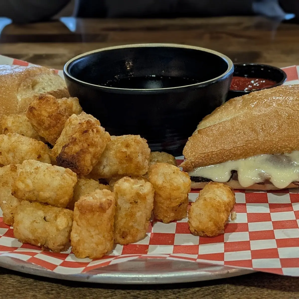 French Dip and Tots