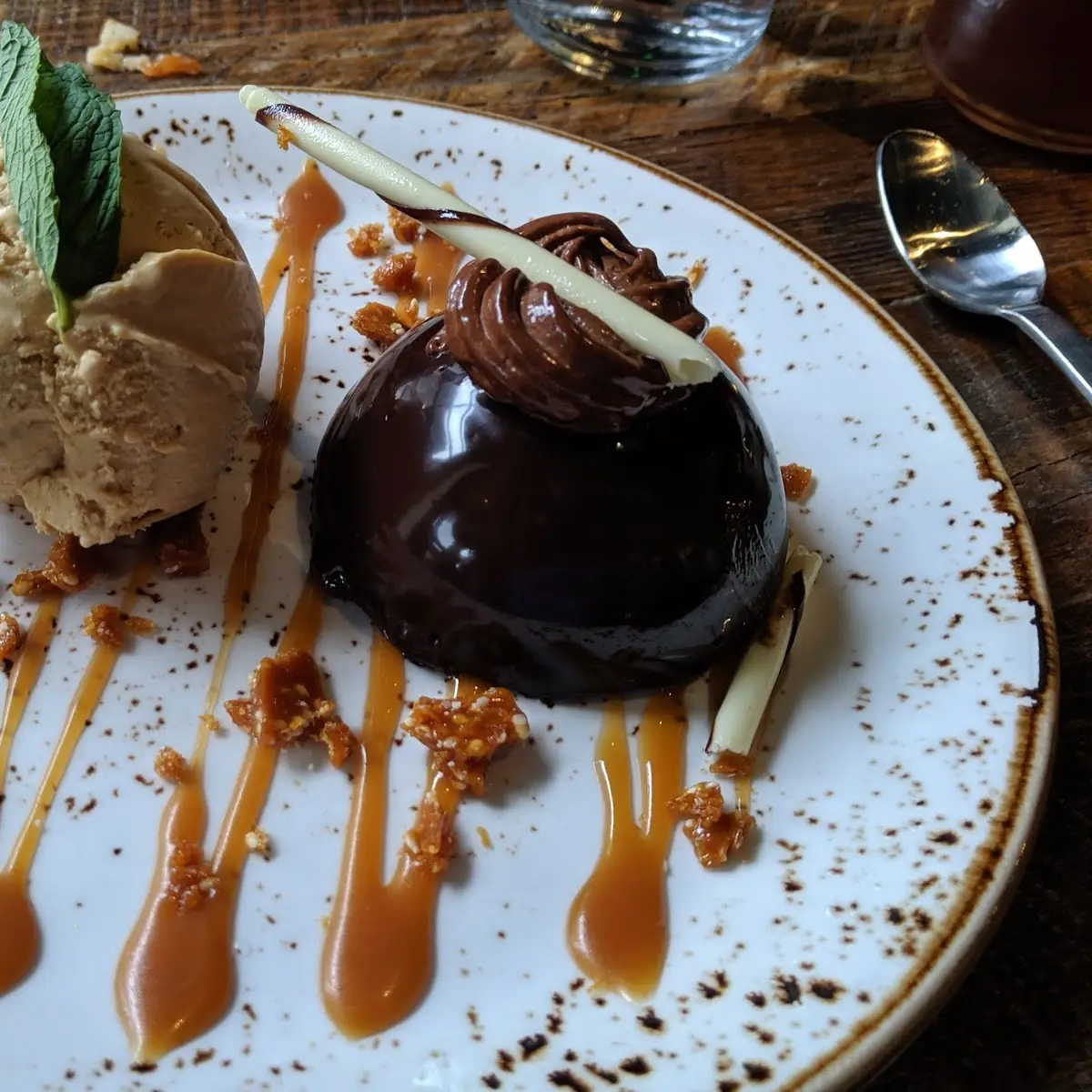 Dark Chocolate Nutella Bombe