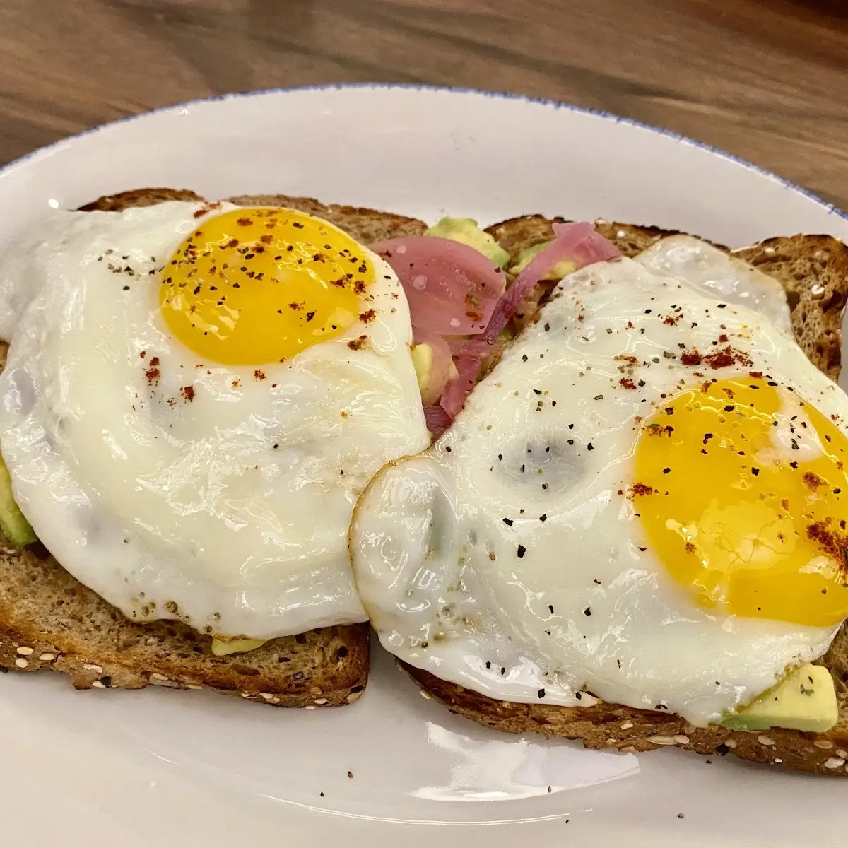 Avocado Toast with Eggs Sunny Side Up