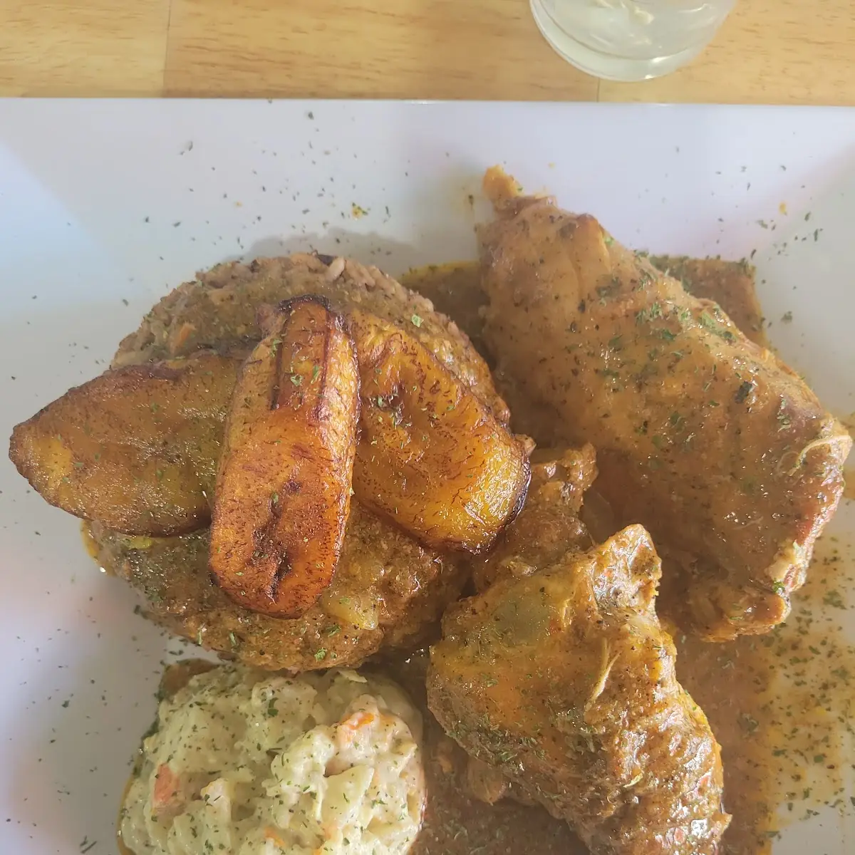 Stew Chicken Dinner