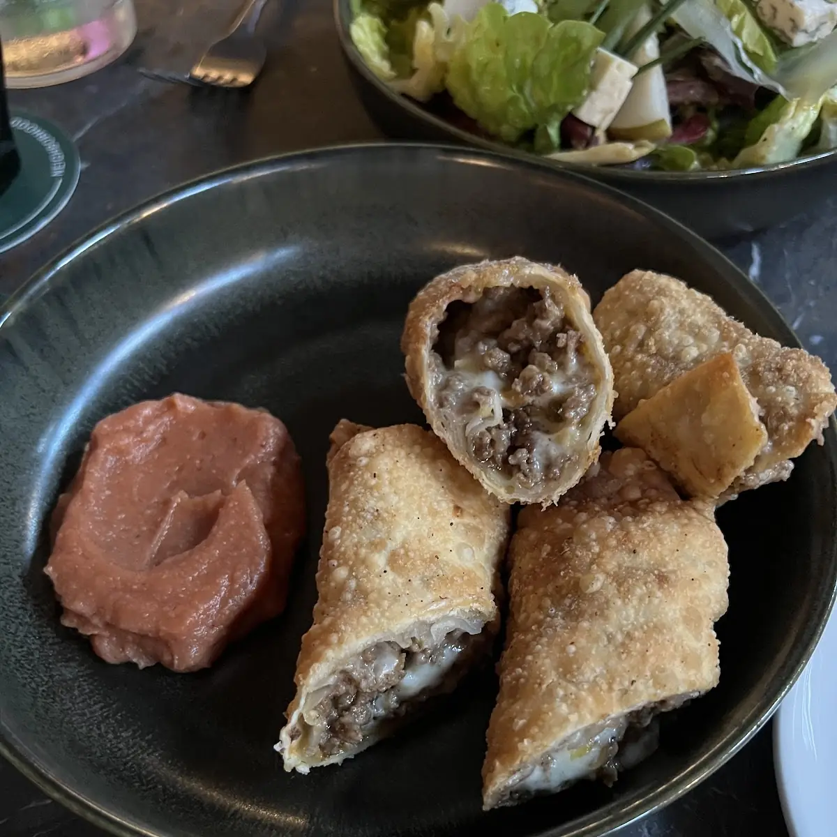 Chopped Cheese Egg Rolls