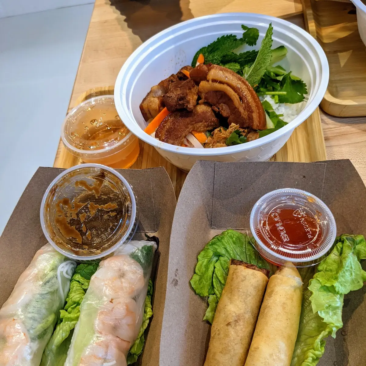 Shrimp Spring Roll & Fried Egg Roll