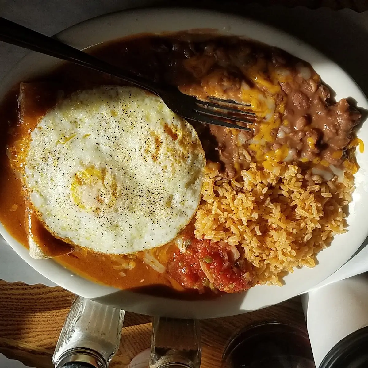 Cheese Enchiladas with Eggs