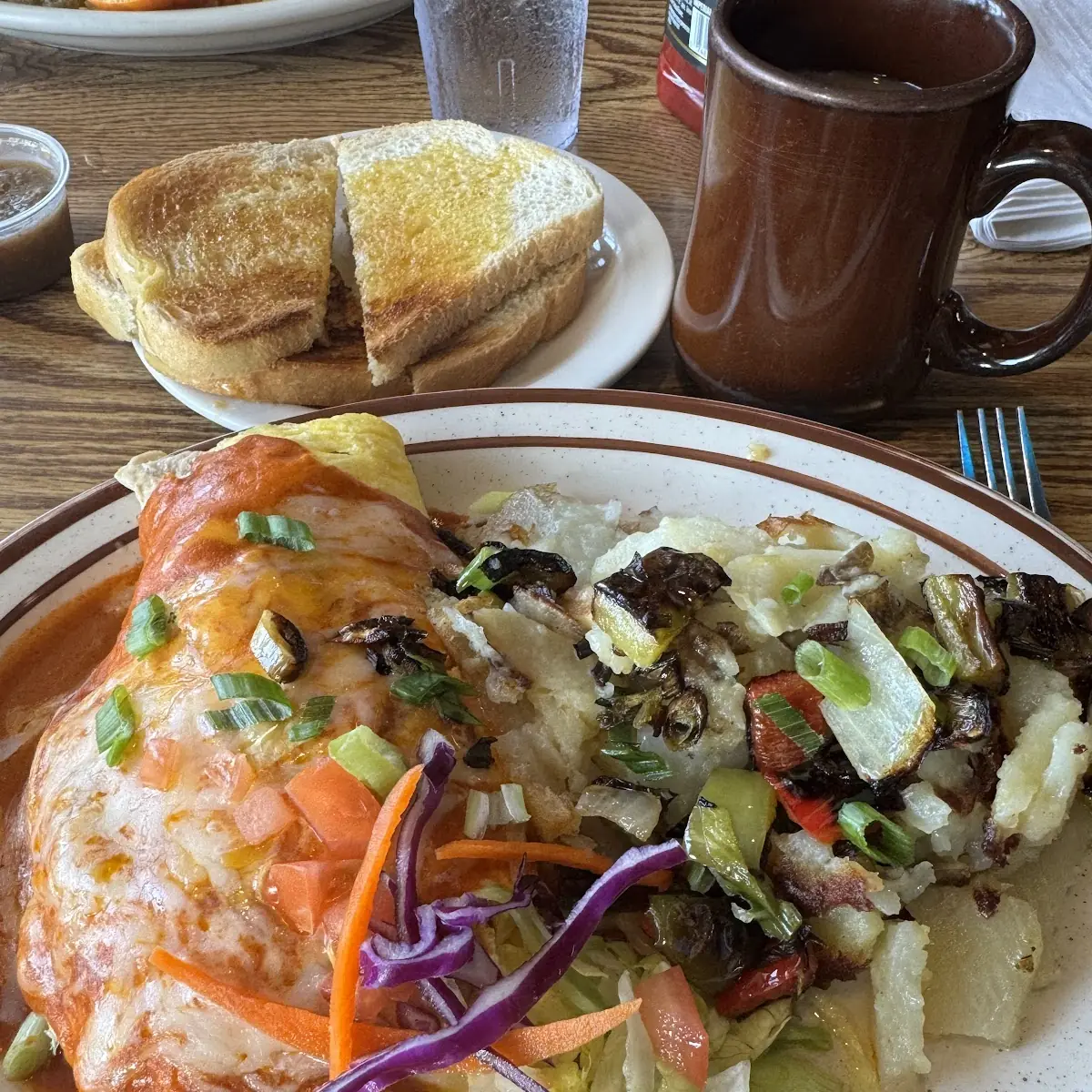 Chicken Enchilada Omelette
