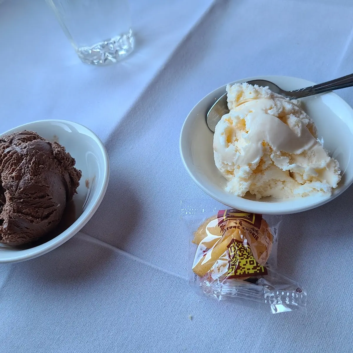 Chocolate and Vanilla Ice Cream