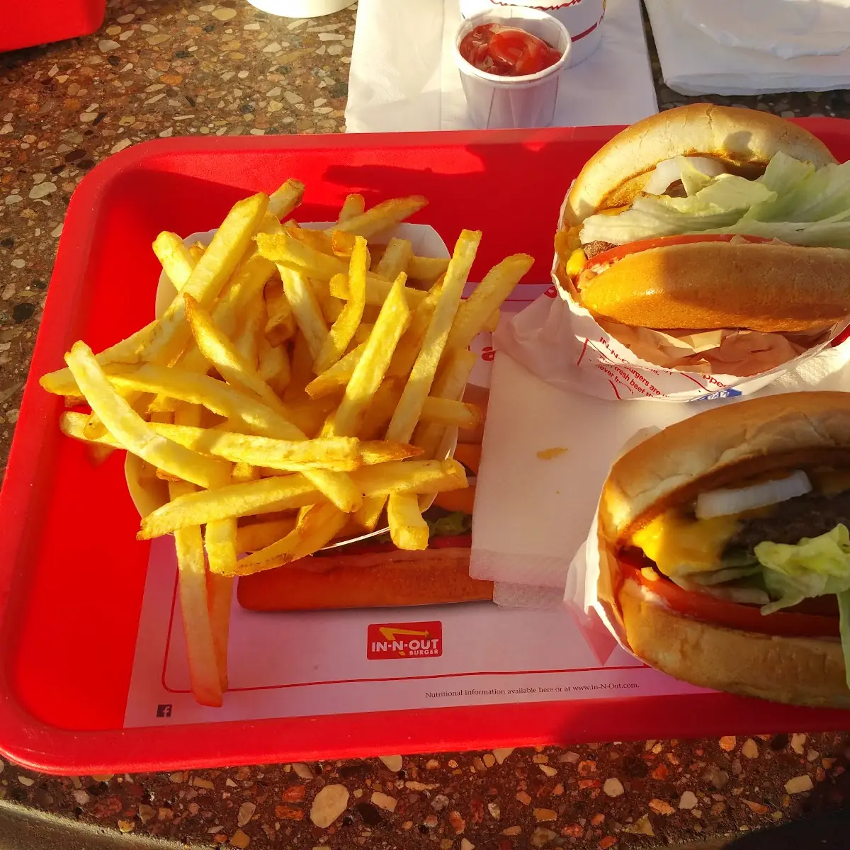 Double Cheeseburger and Fries