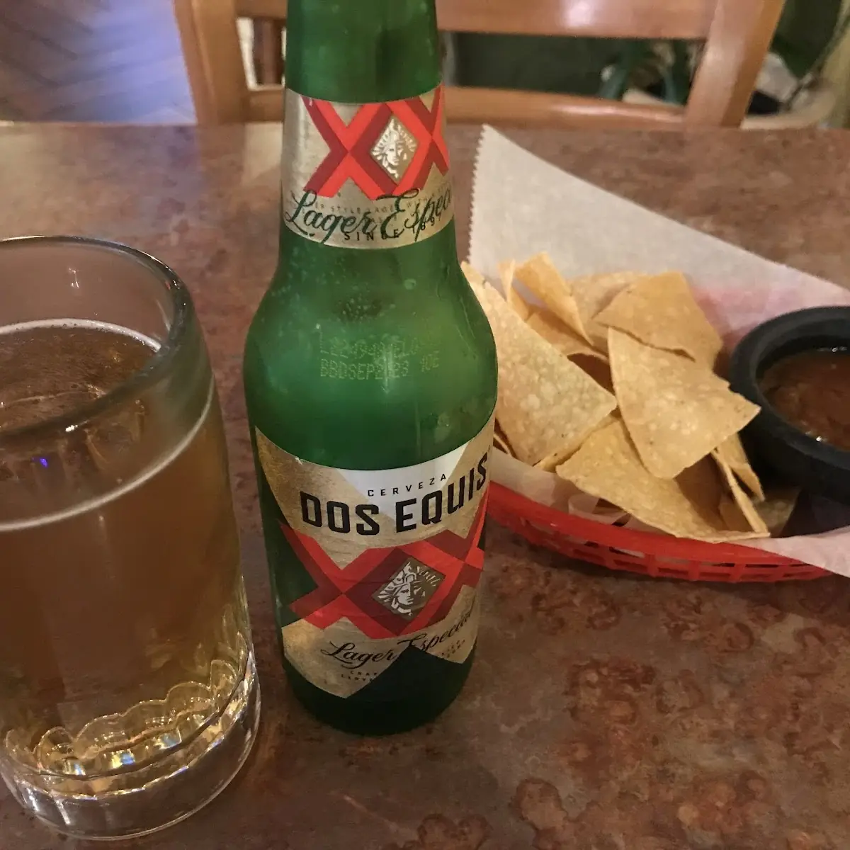 Dos xx Served with an Ice Cold Mug
