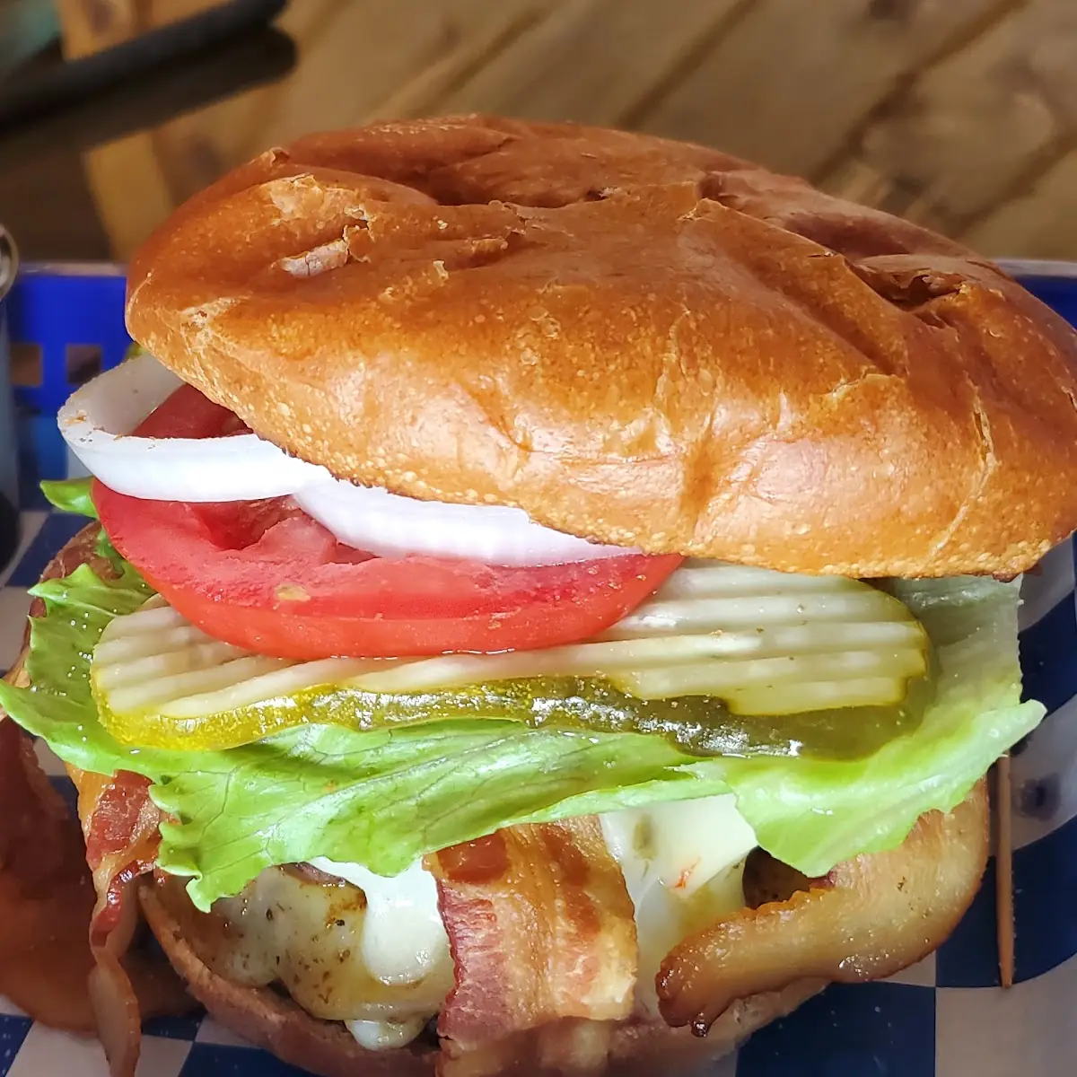 Double Cheese Burger with Bacon