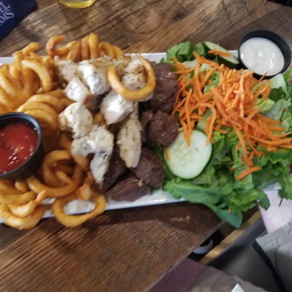 Chicken and Steak Tip Dinner