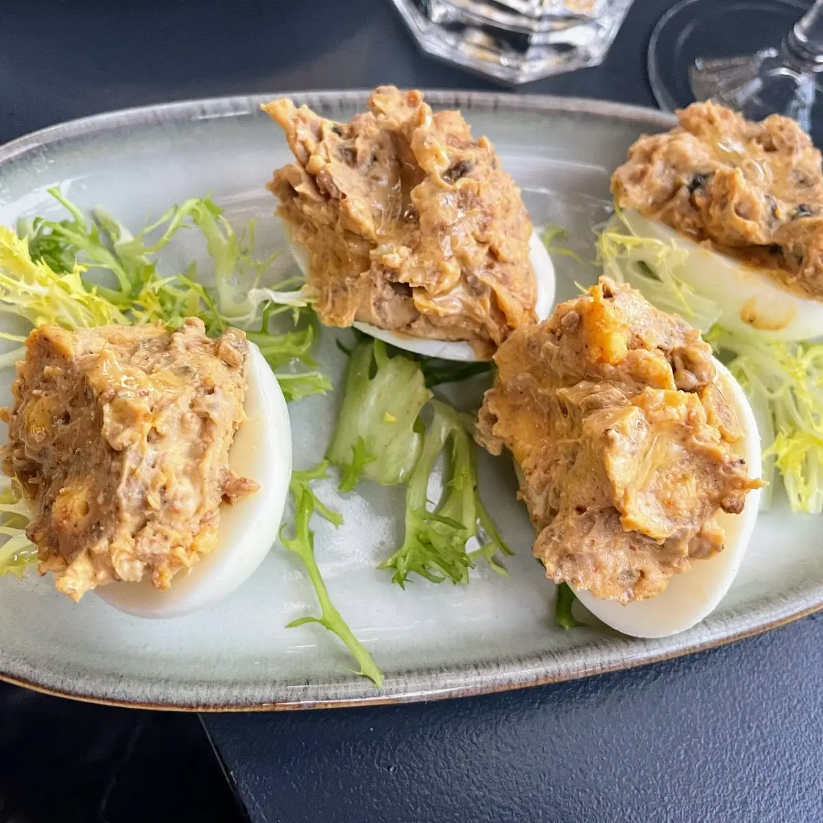 Chorizo Deviled Eggs