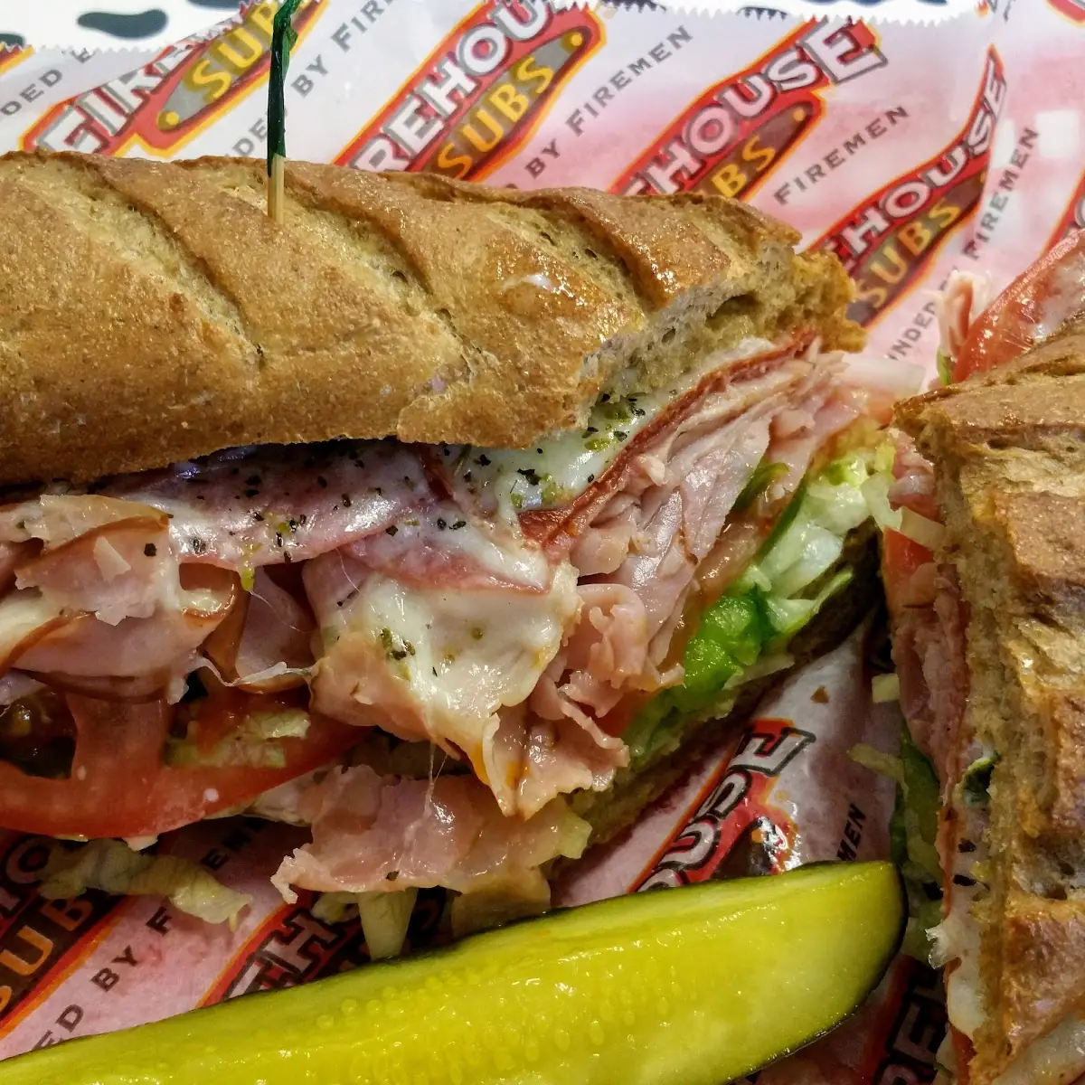 Large Italian Sub on Wheat Bread