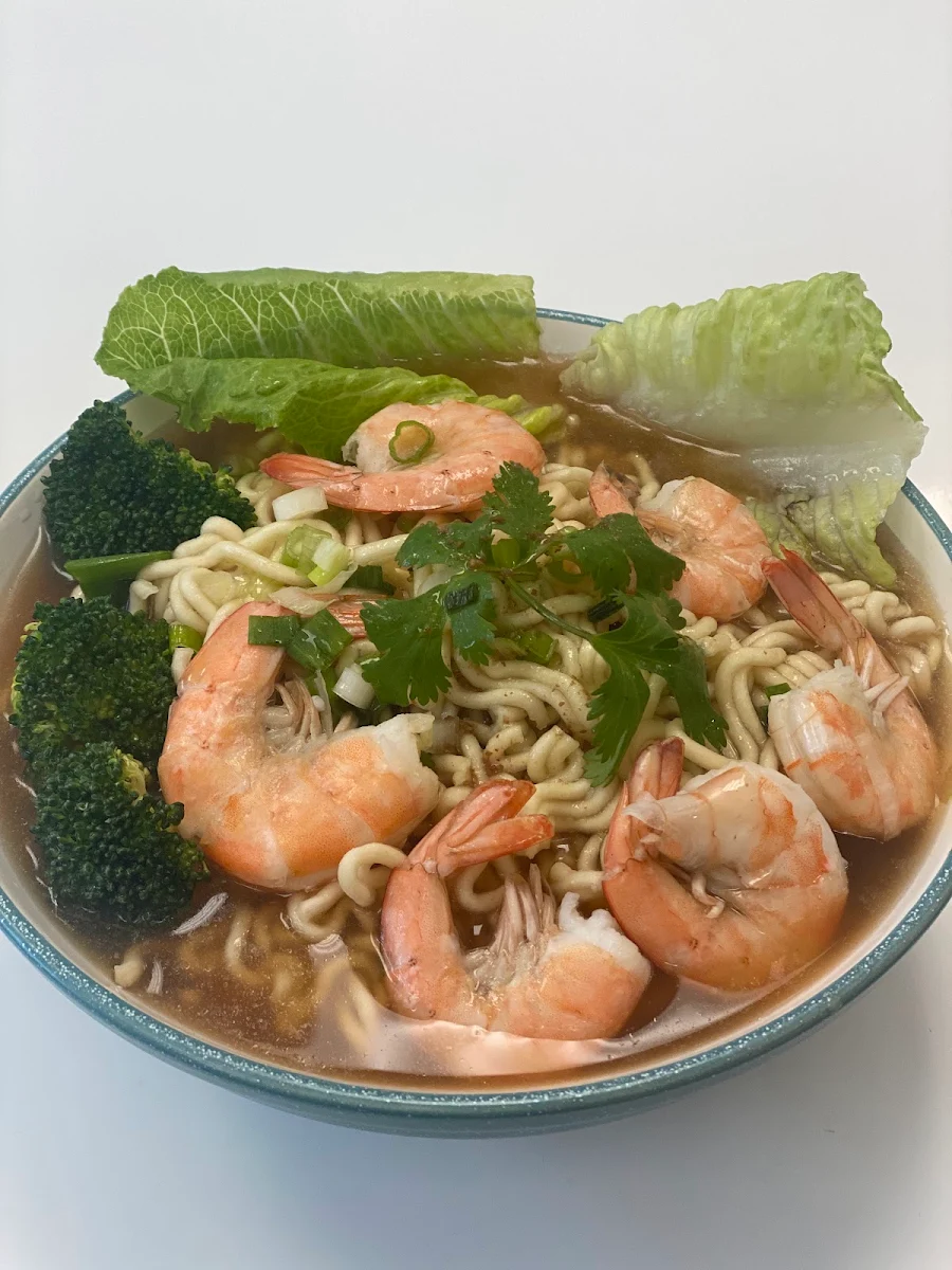 Rice Noodle With Seafood Soup