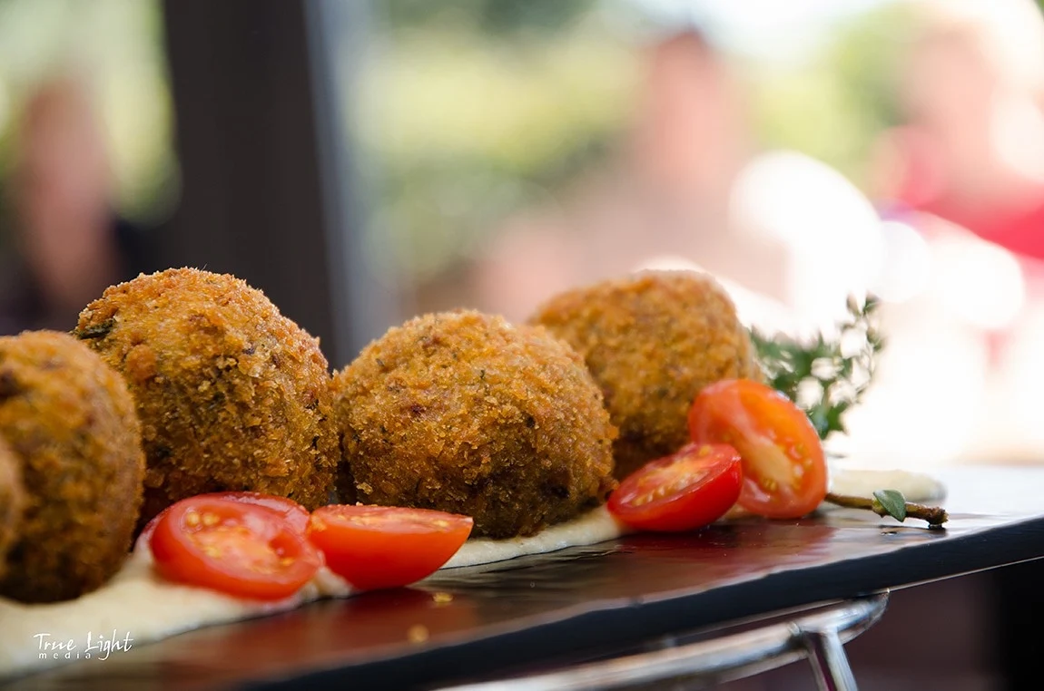 Porcini Mushroom and Pistachio Arancini, George's Pizzeria Bella Vista