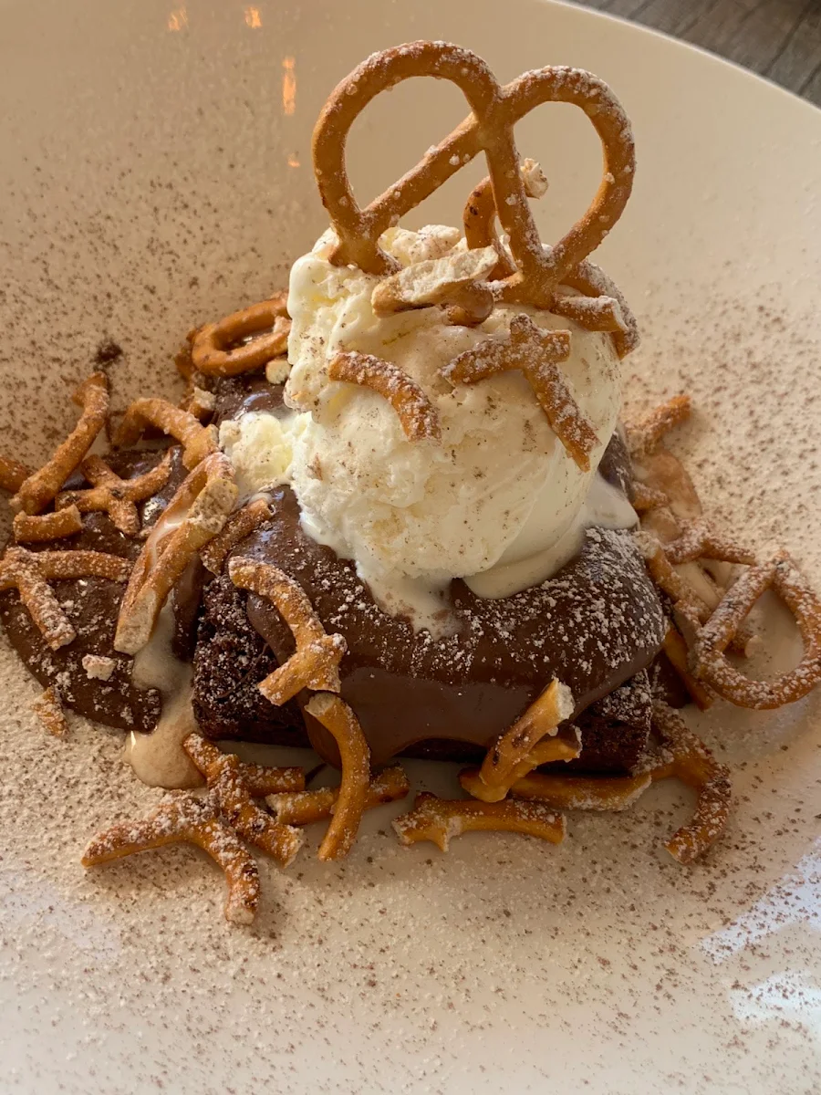 Sticky Date Pudding Served with Ice Cream, George's Pizzeria Bella Vista