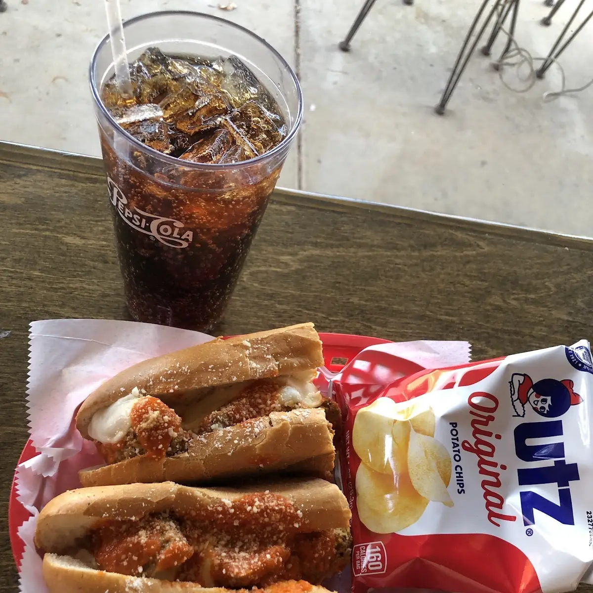 Meatball Sub and Chips