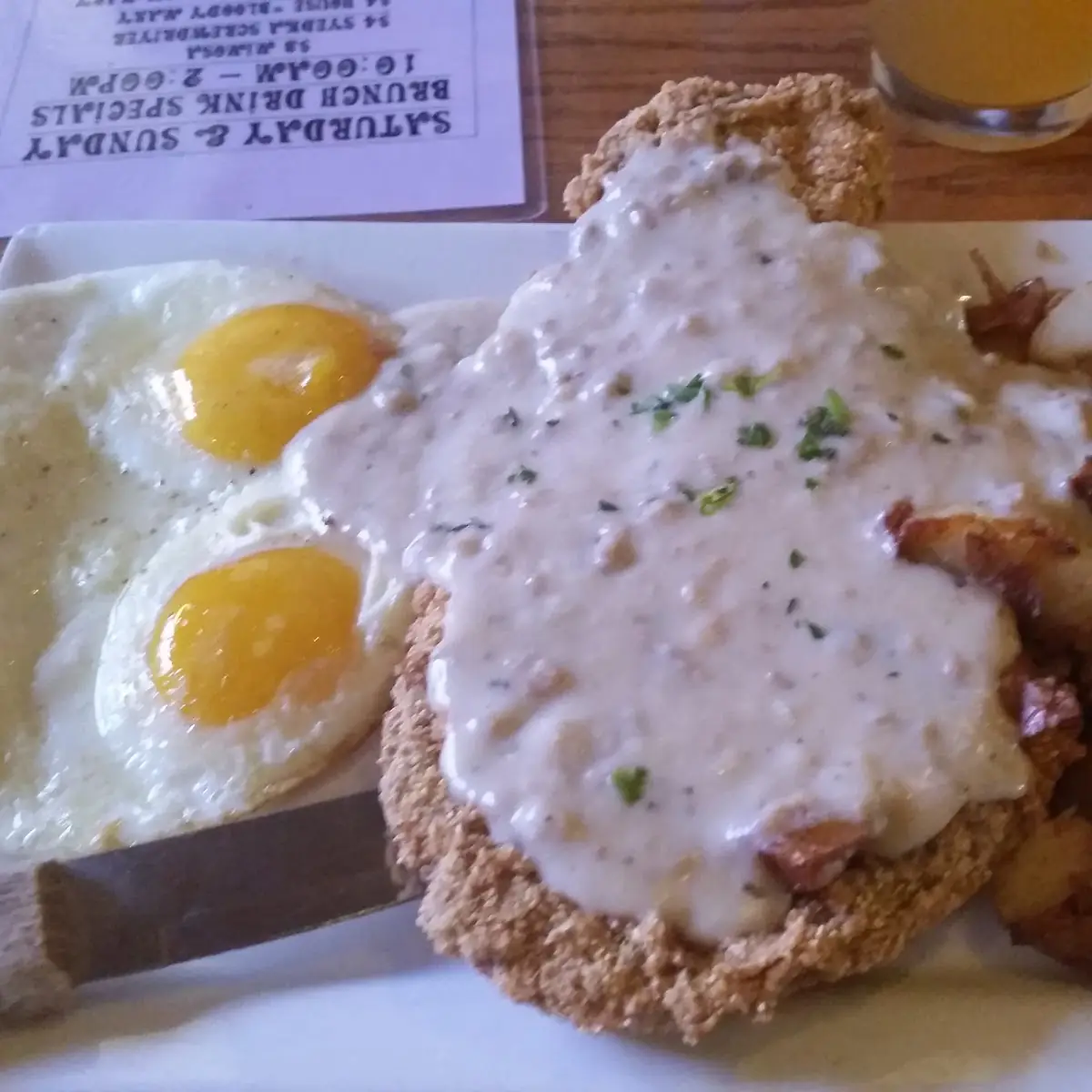 Chicken Fried Steak & Eggs
