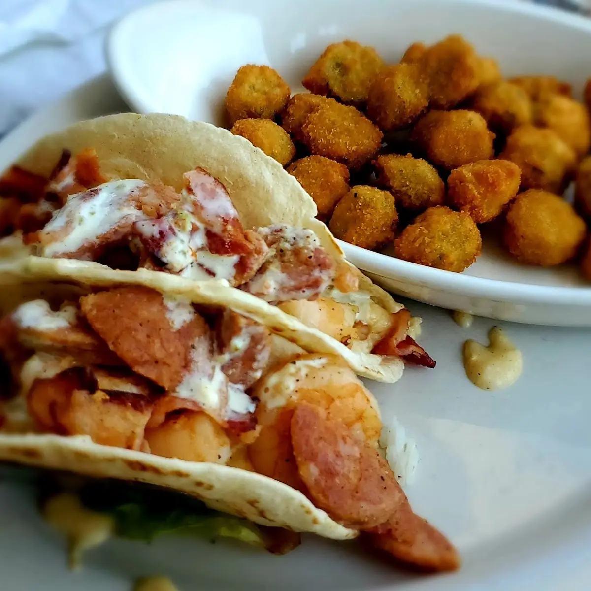Shrimp and Grits Tacos