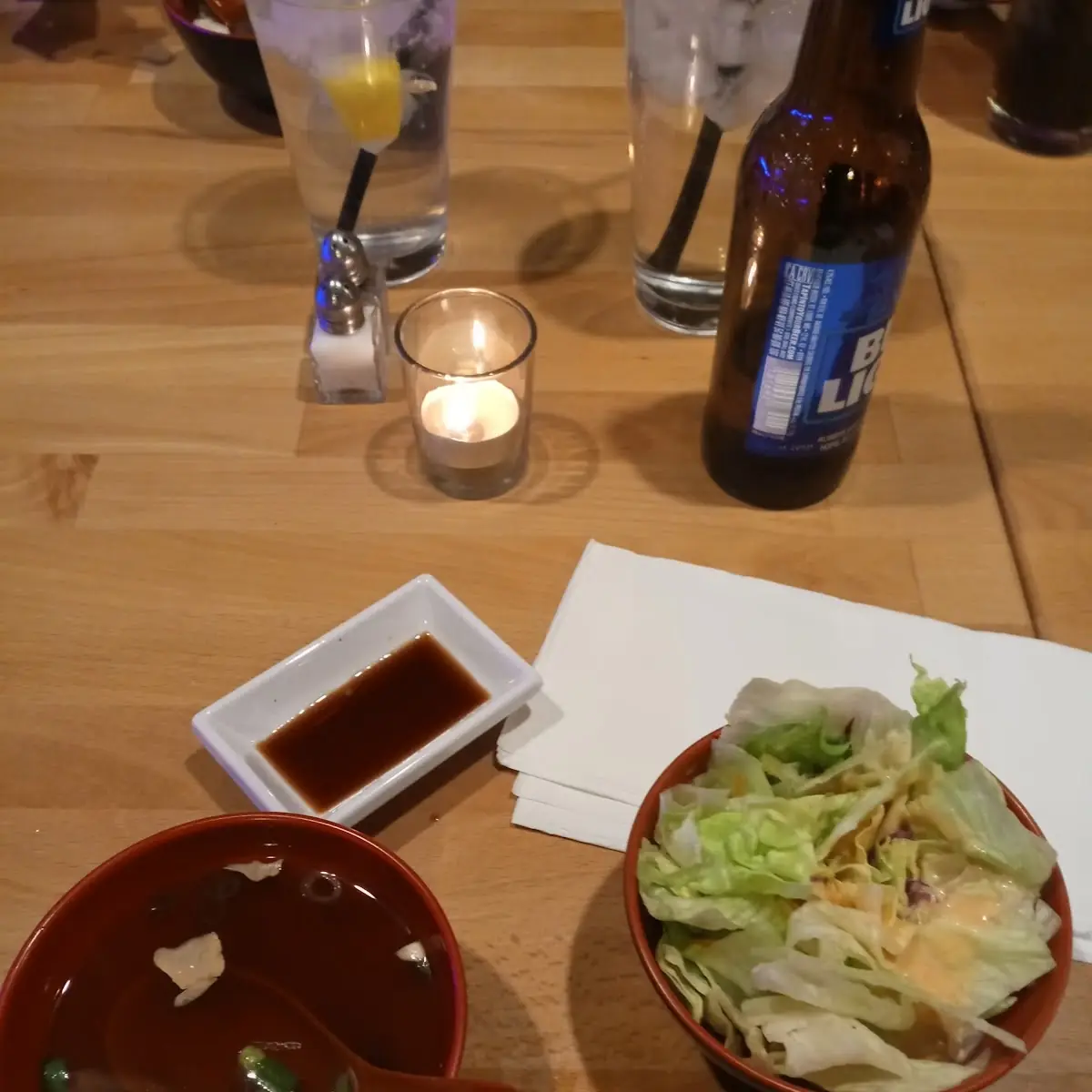 Miso Soup and Salad