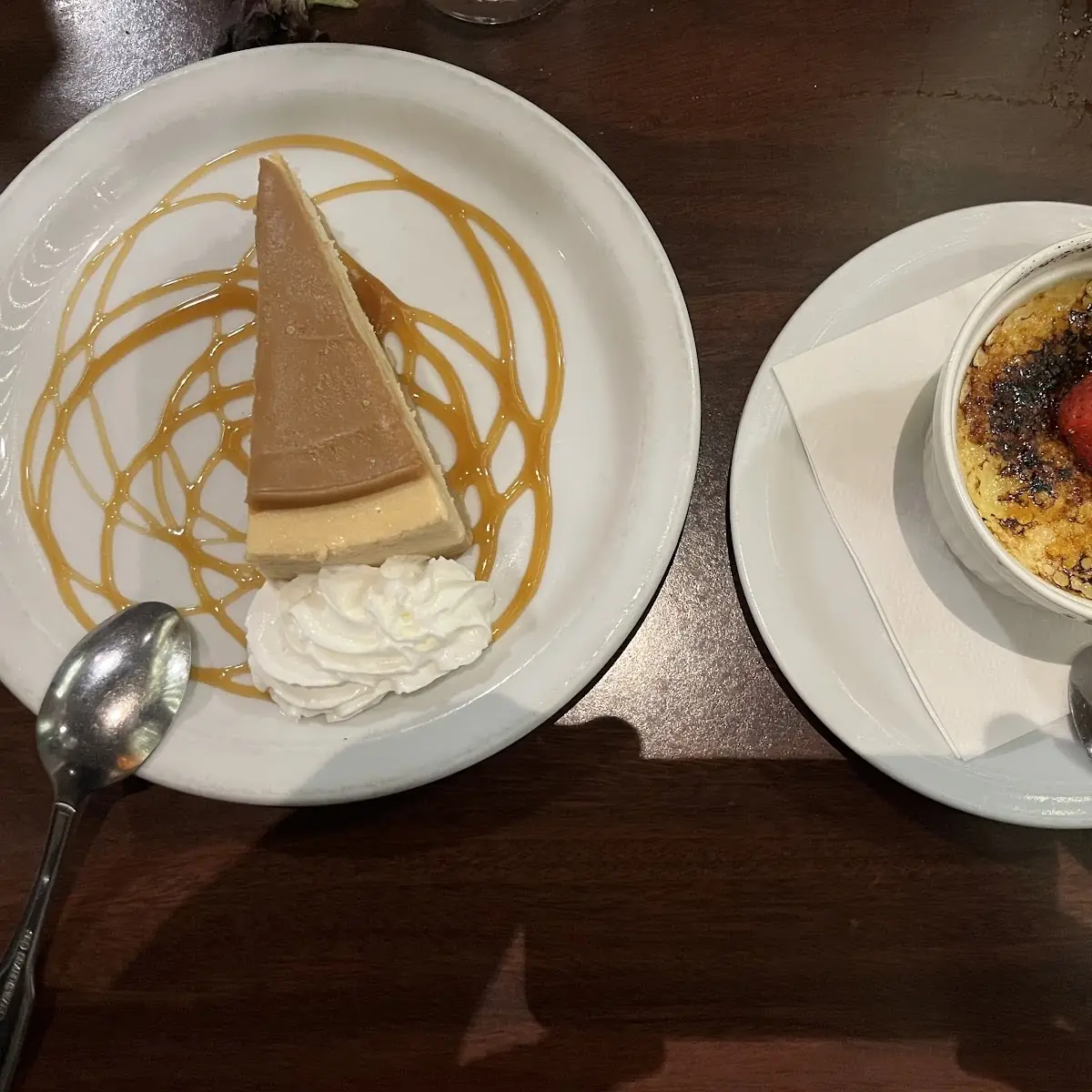 Pumpkin Cheesecake and Cream Brûlée