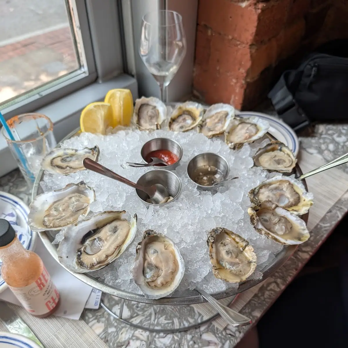 Chilled Raw Oysters on the Half Shell