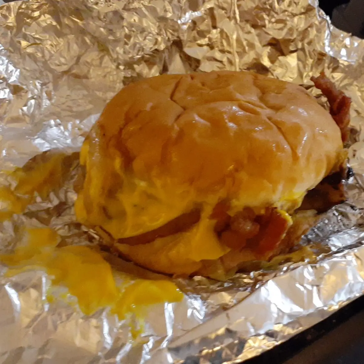 Baked Chicken Bacon Cheddar Burger