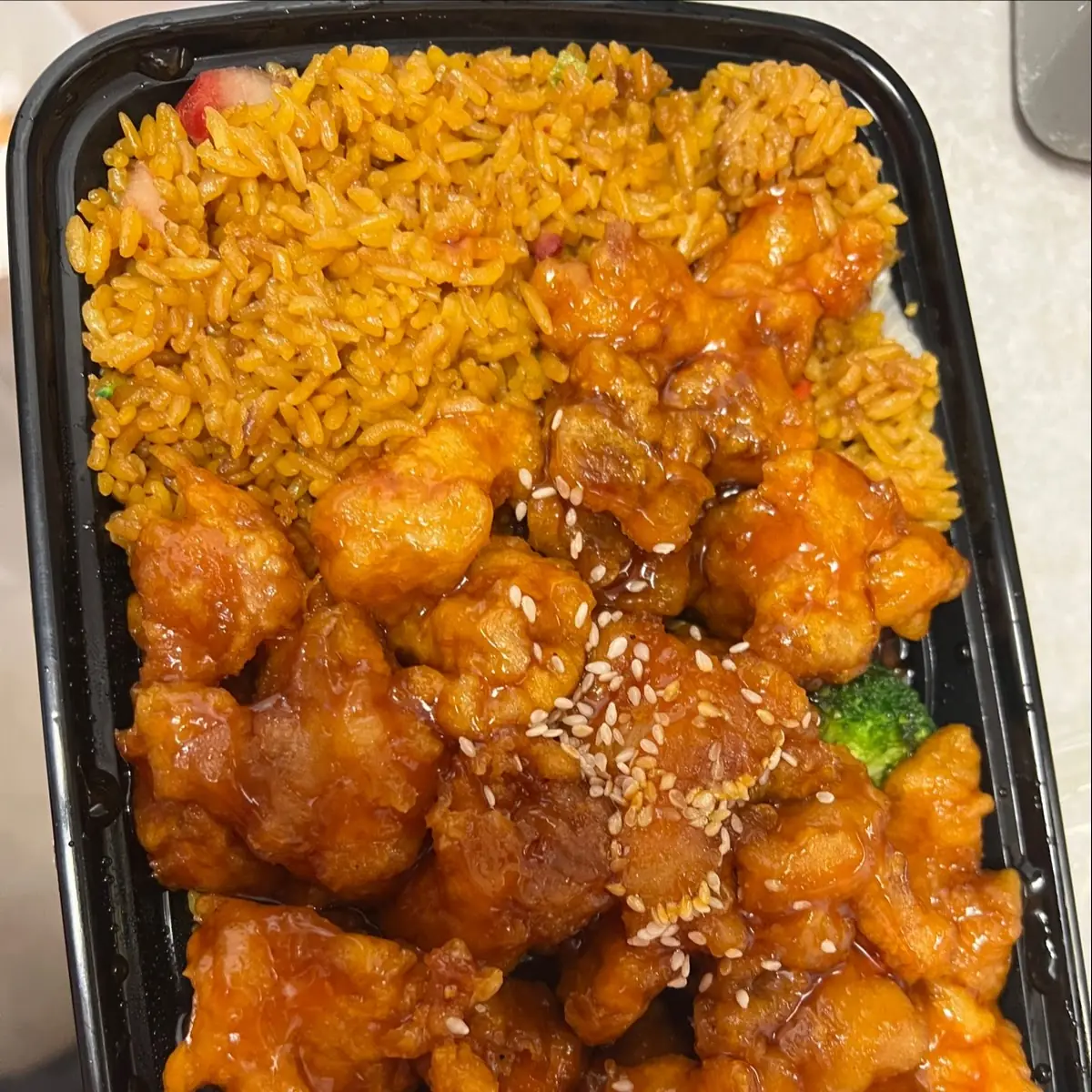 Sesame Chicken Combo Fried Rice