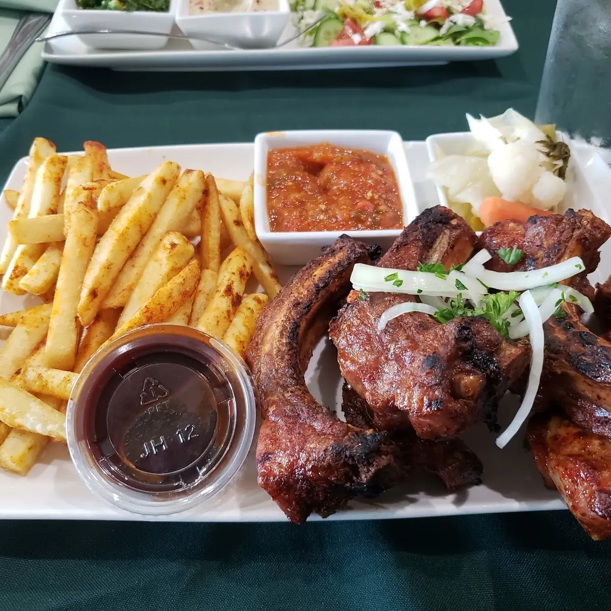 Baby Back Ribs Half Rack Plate