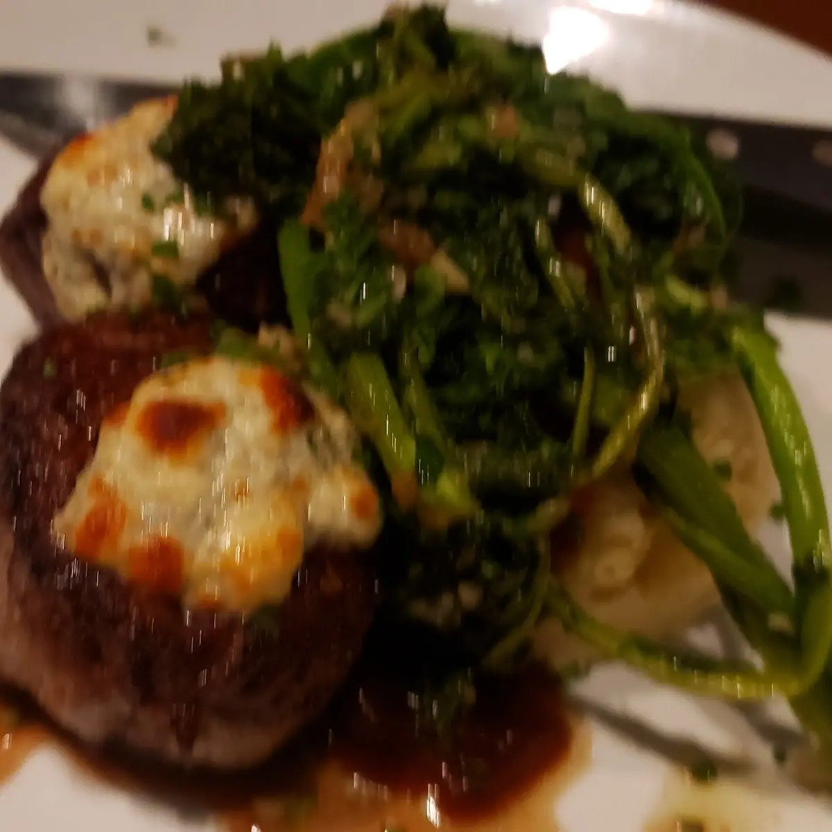 Blue Cheese Crusted Beef Medallions