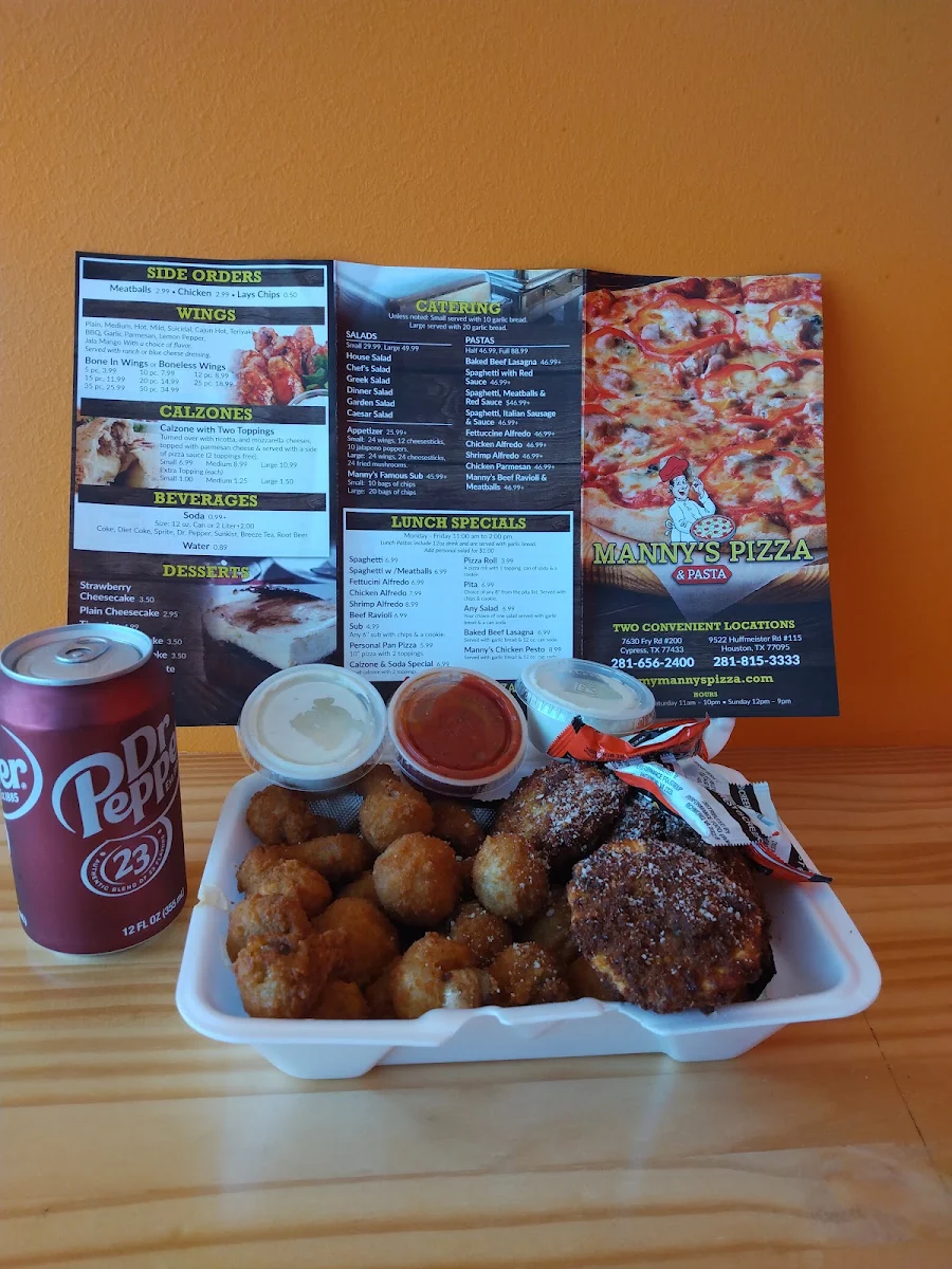 Dr Pepper Fried Ravioli with Fried Mushrooms