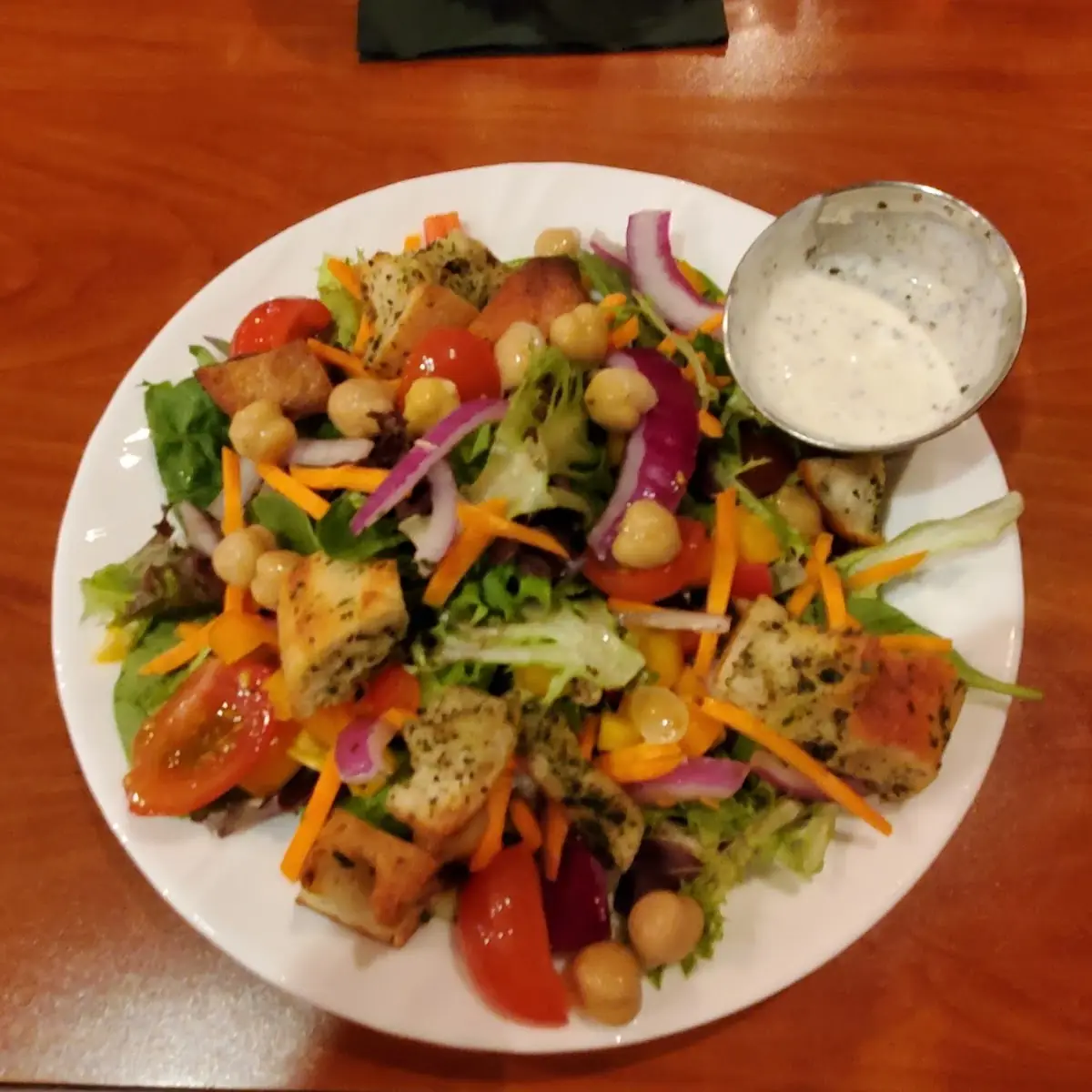Garden Salad with Peppercorn Dressing