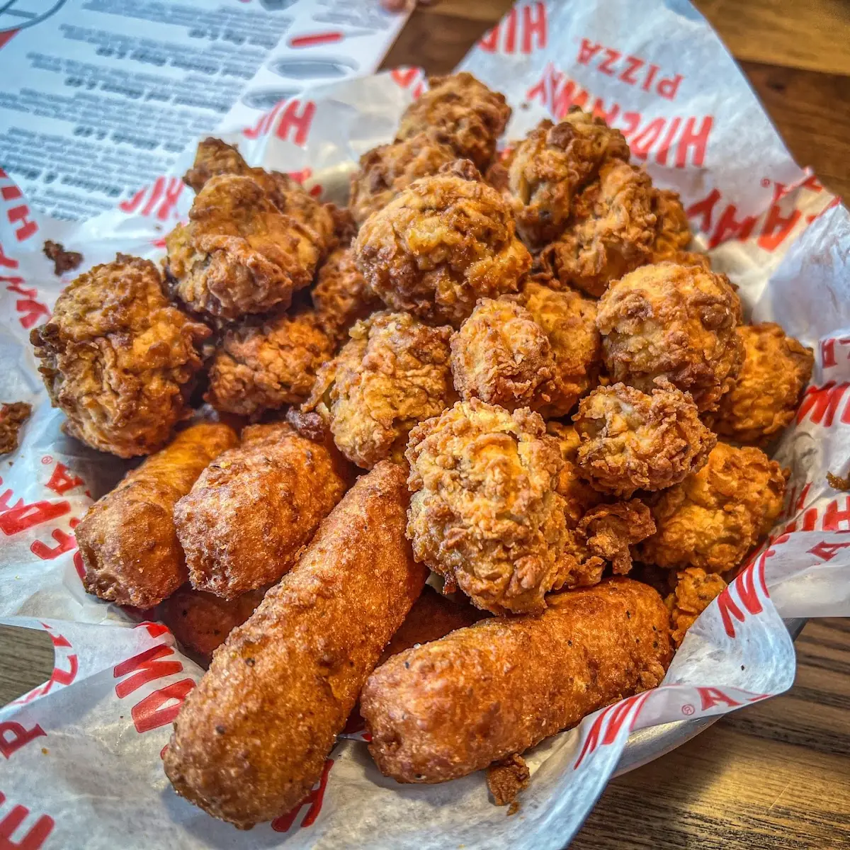 Fried Mushrooms and Mozzarella Sticks