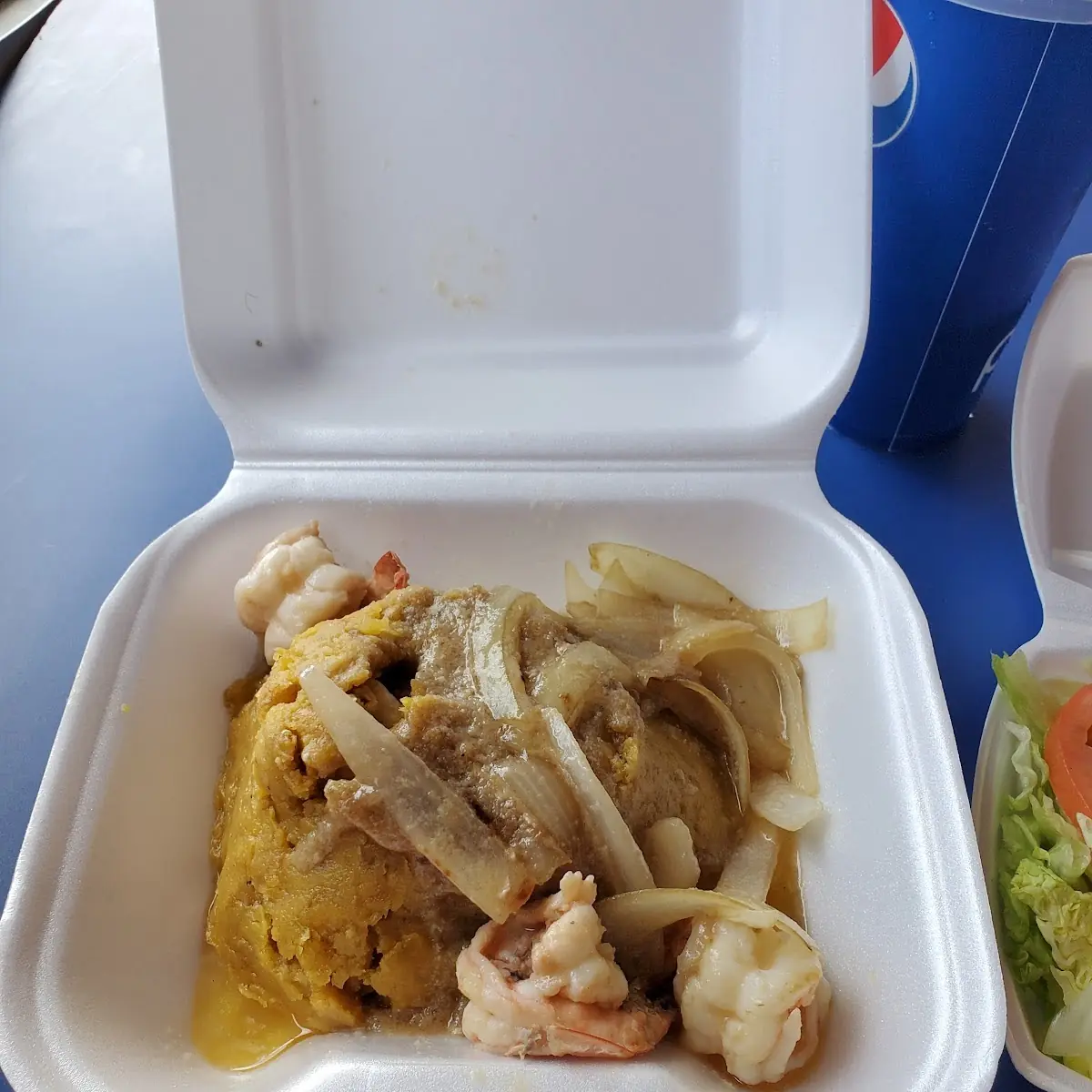 Mofongo Relleno D Camarones Al Ajillo